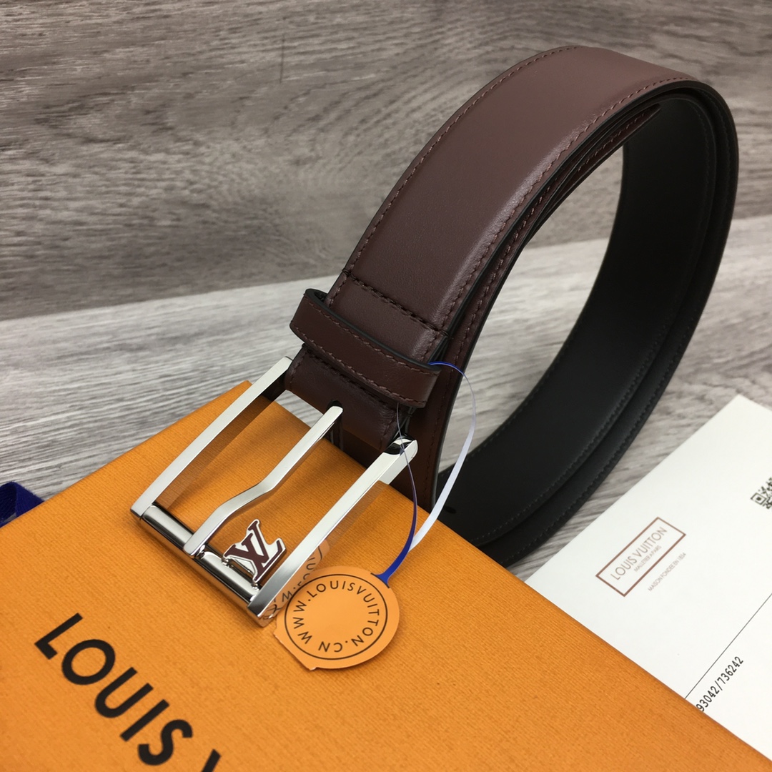 Louis Vuitt*n Men Belt-3.5CM