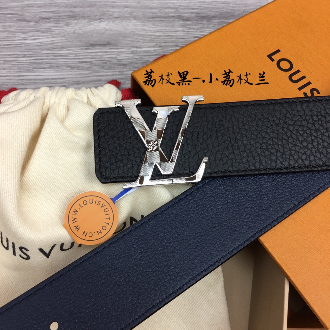 Louis Vuitt*n Men Belt-4CM