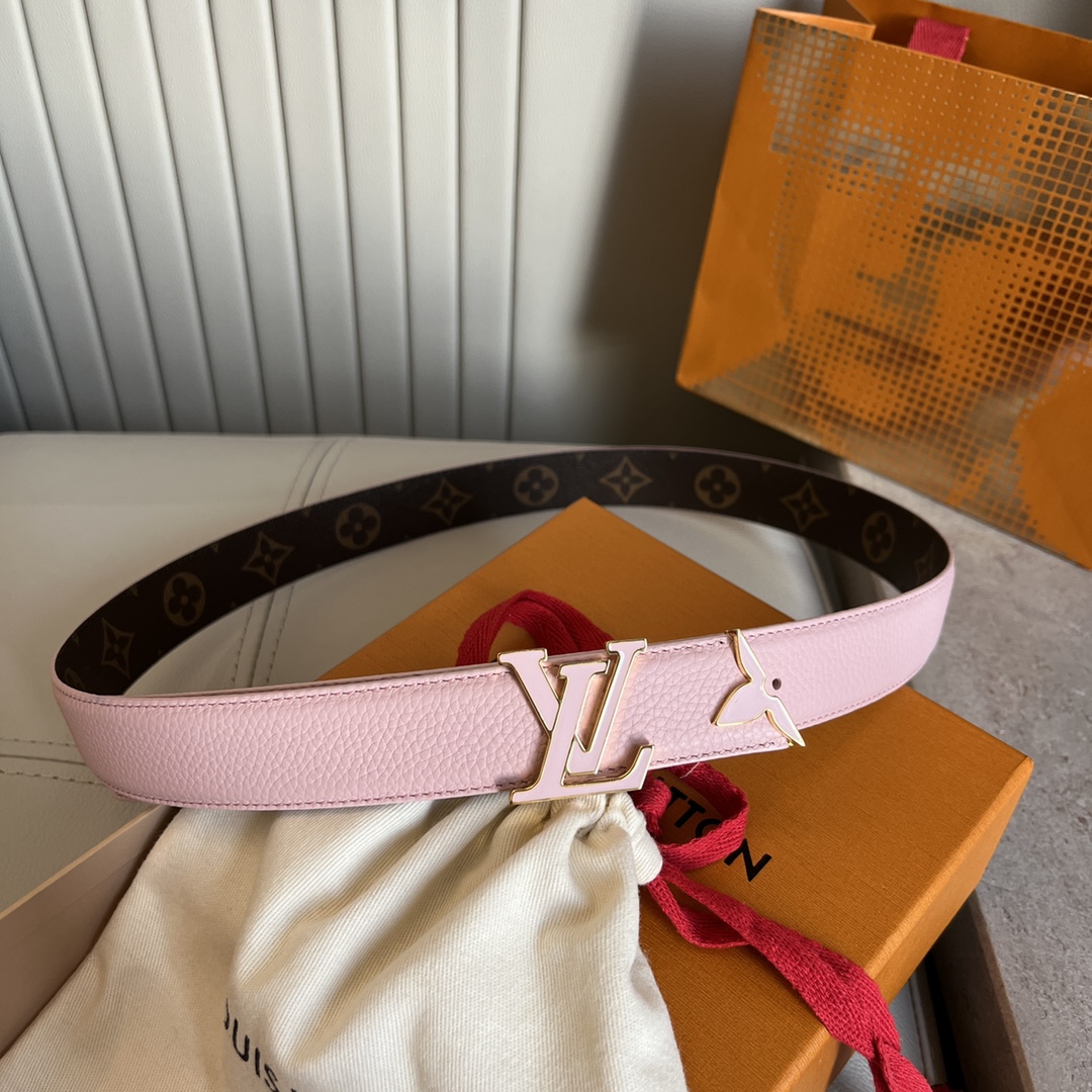 Louis Vuitt*n Women Belt-3CM