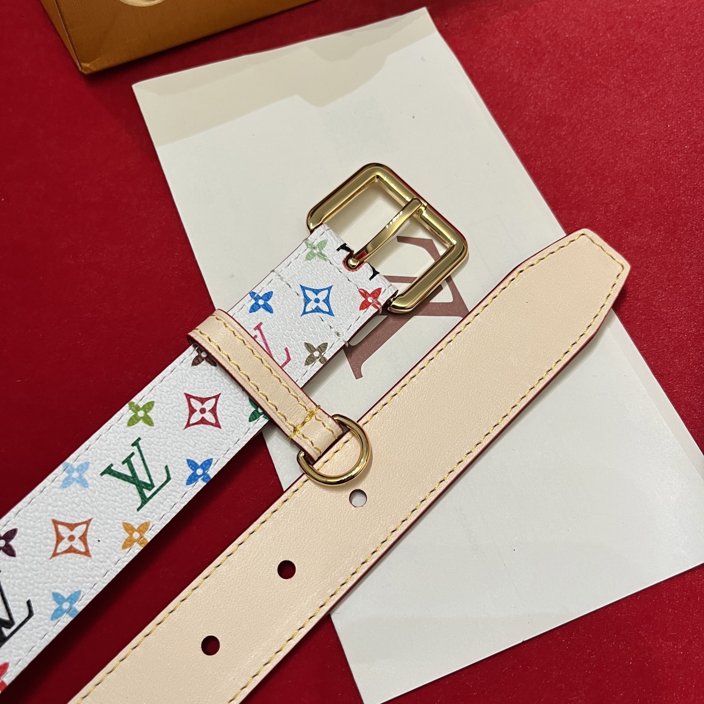 Louis Vuitt*n Women Belt-3CM