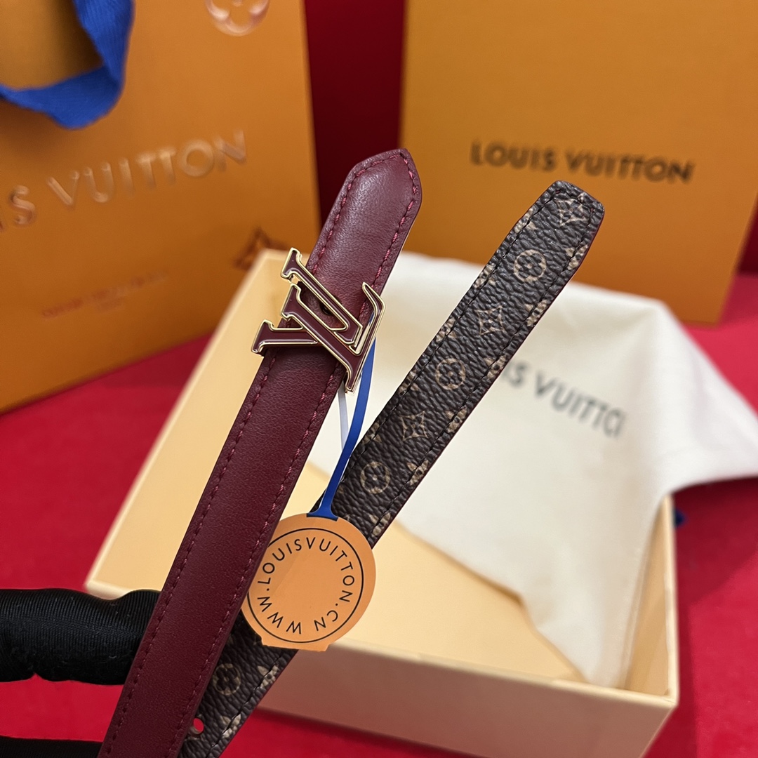 Louis Vuitt*n Women Belt-1.5CM