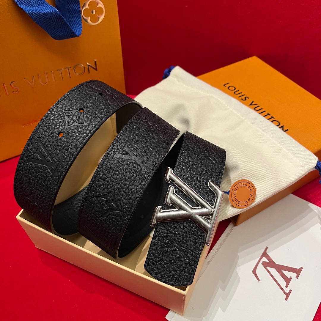 Louis Vuitt*n Men Belt-4CM
