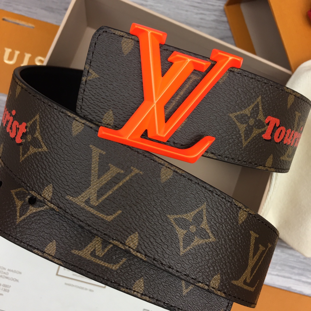 Louis Vuitt*n Men Belt-4CM