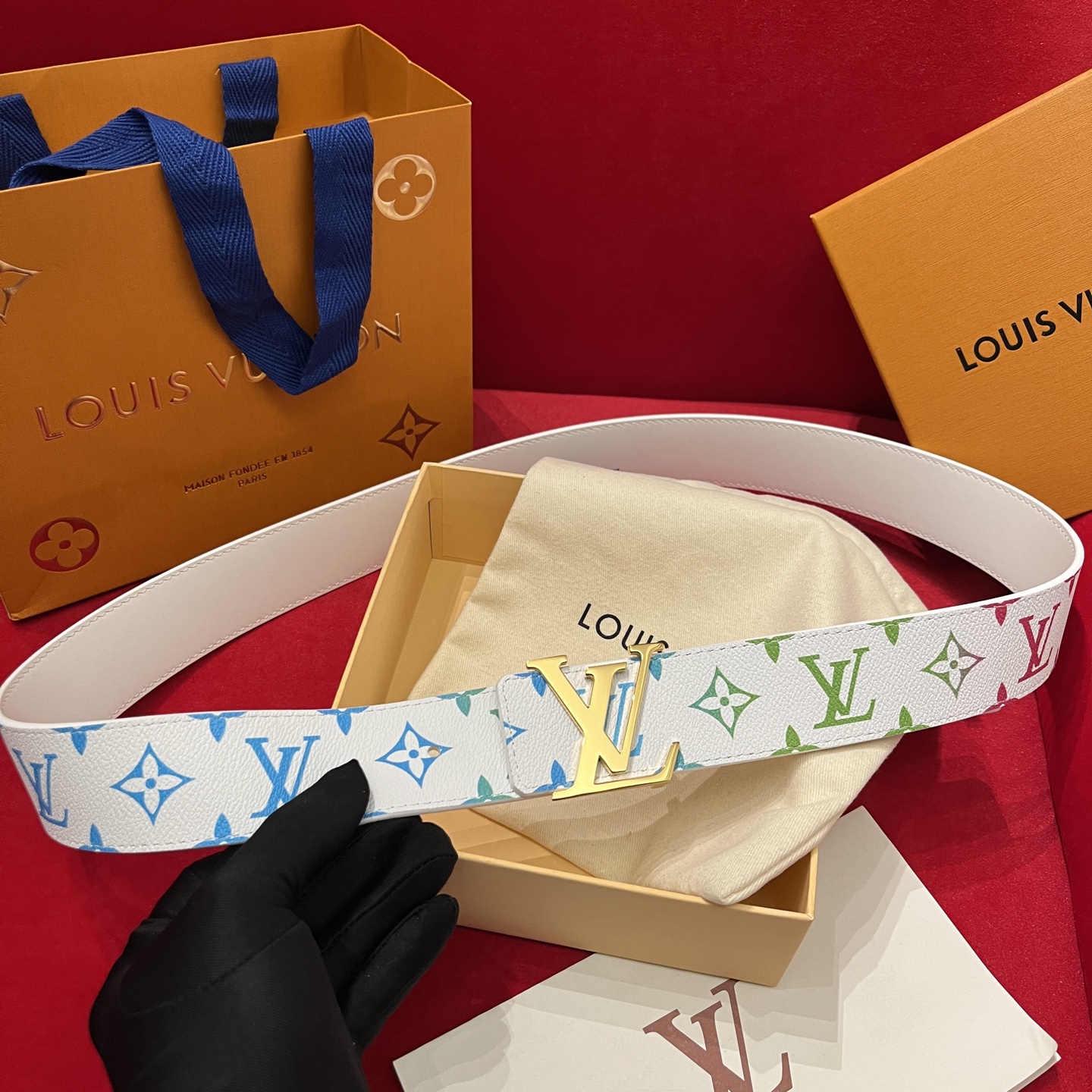 Louis Vuitt*n Men Belt-4CM