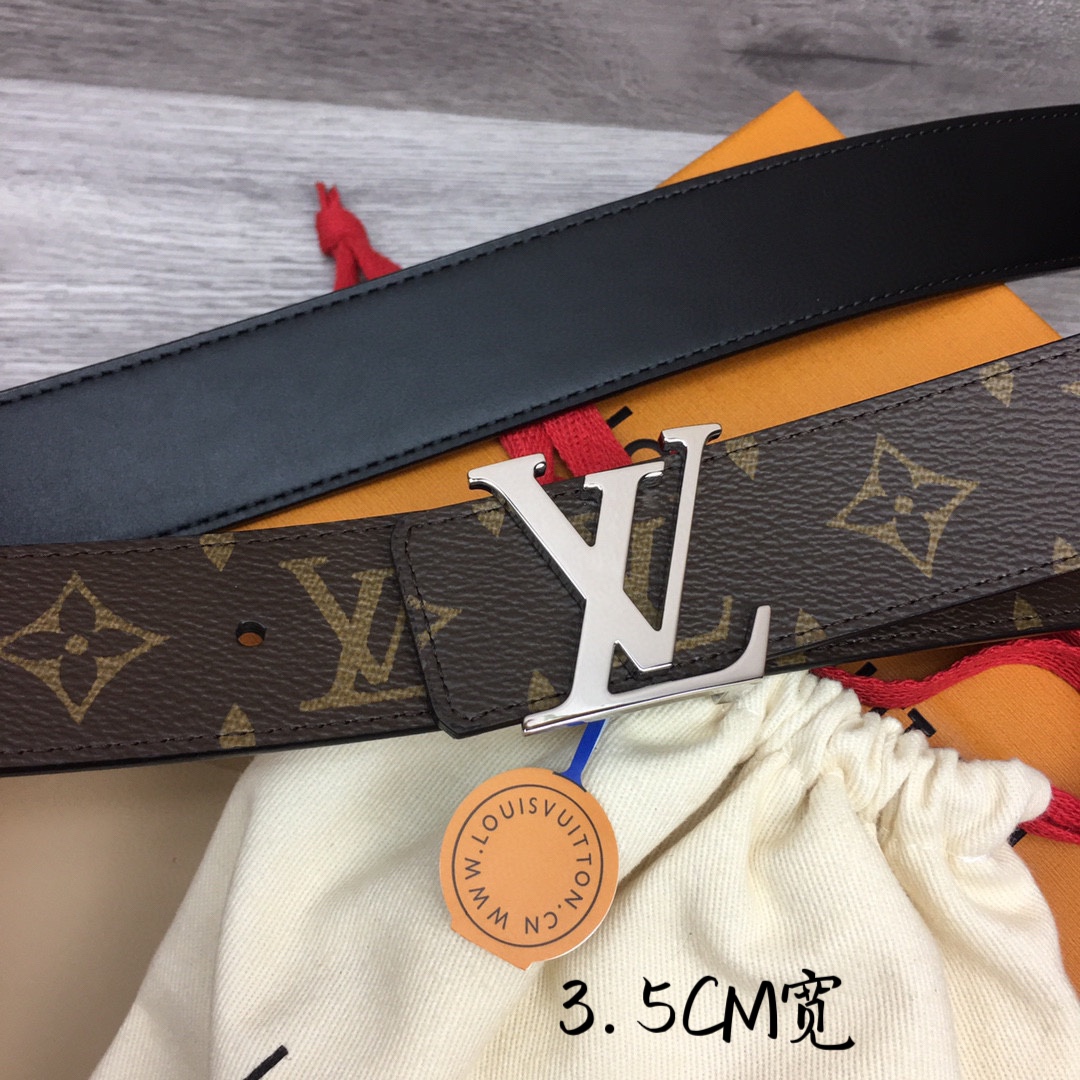 Louis Vuitt*n Men Belt-3.5CM