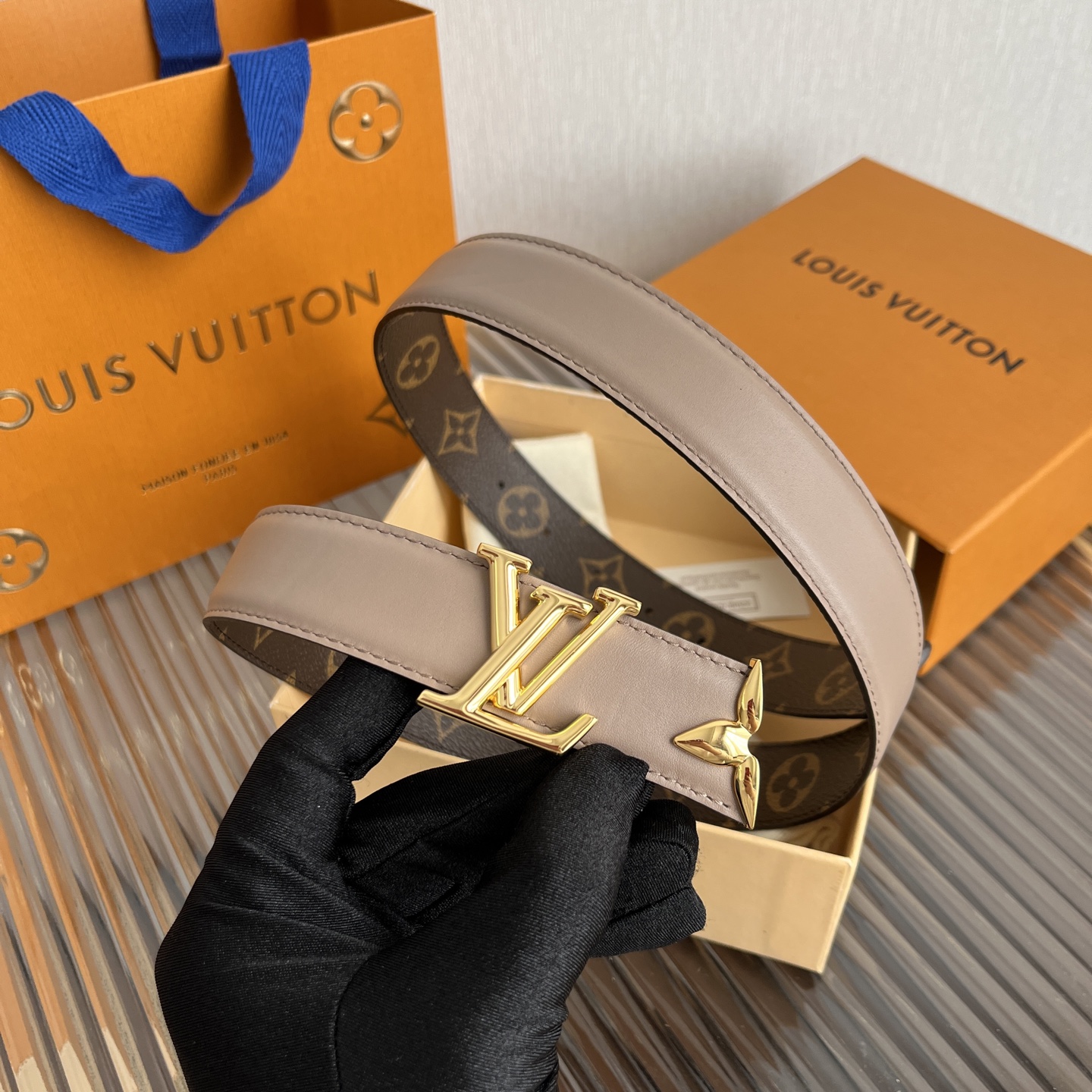 Louis Vuitt*n Women Belt-3CM