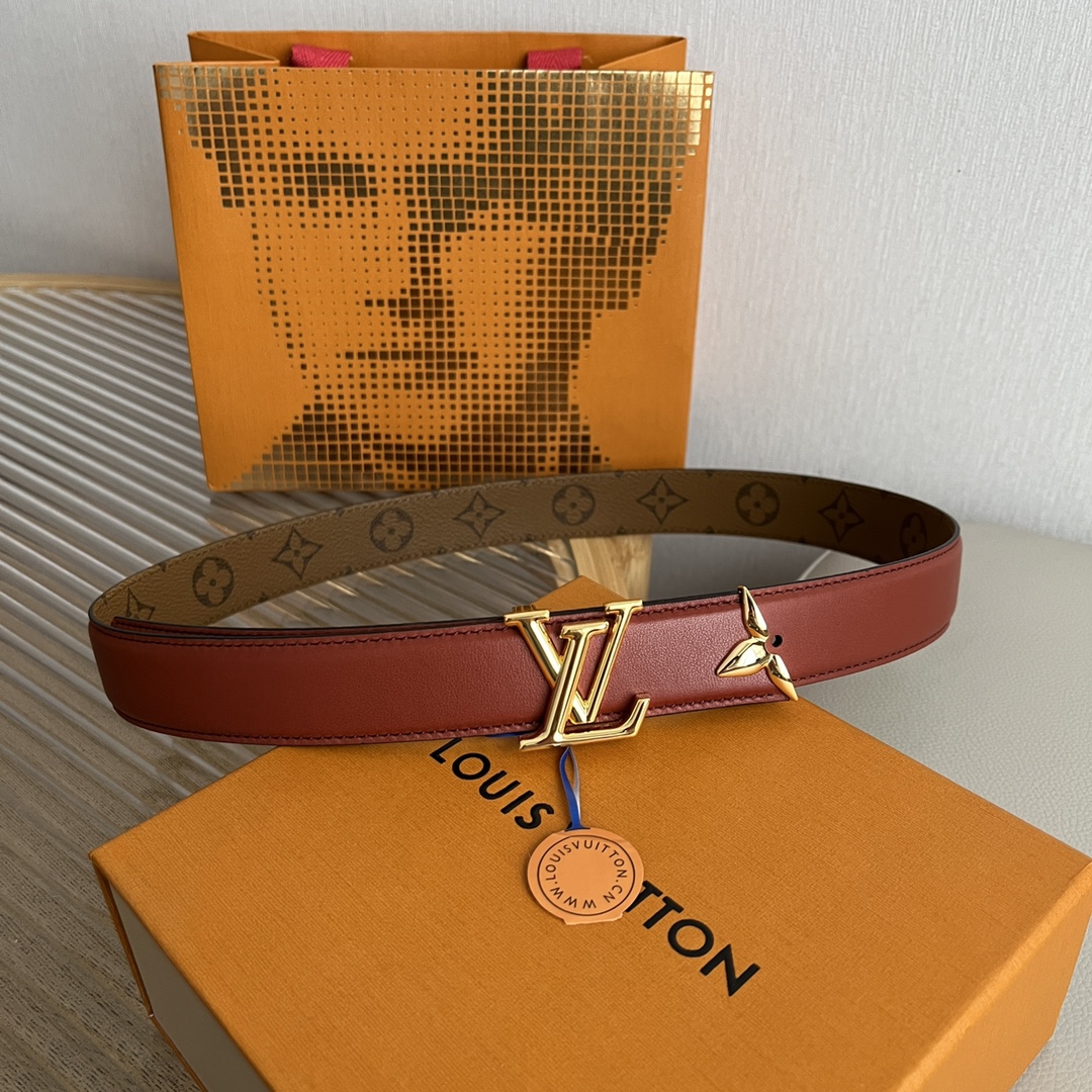 Louis Vuitt*n Women Belt-3CM