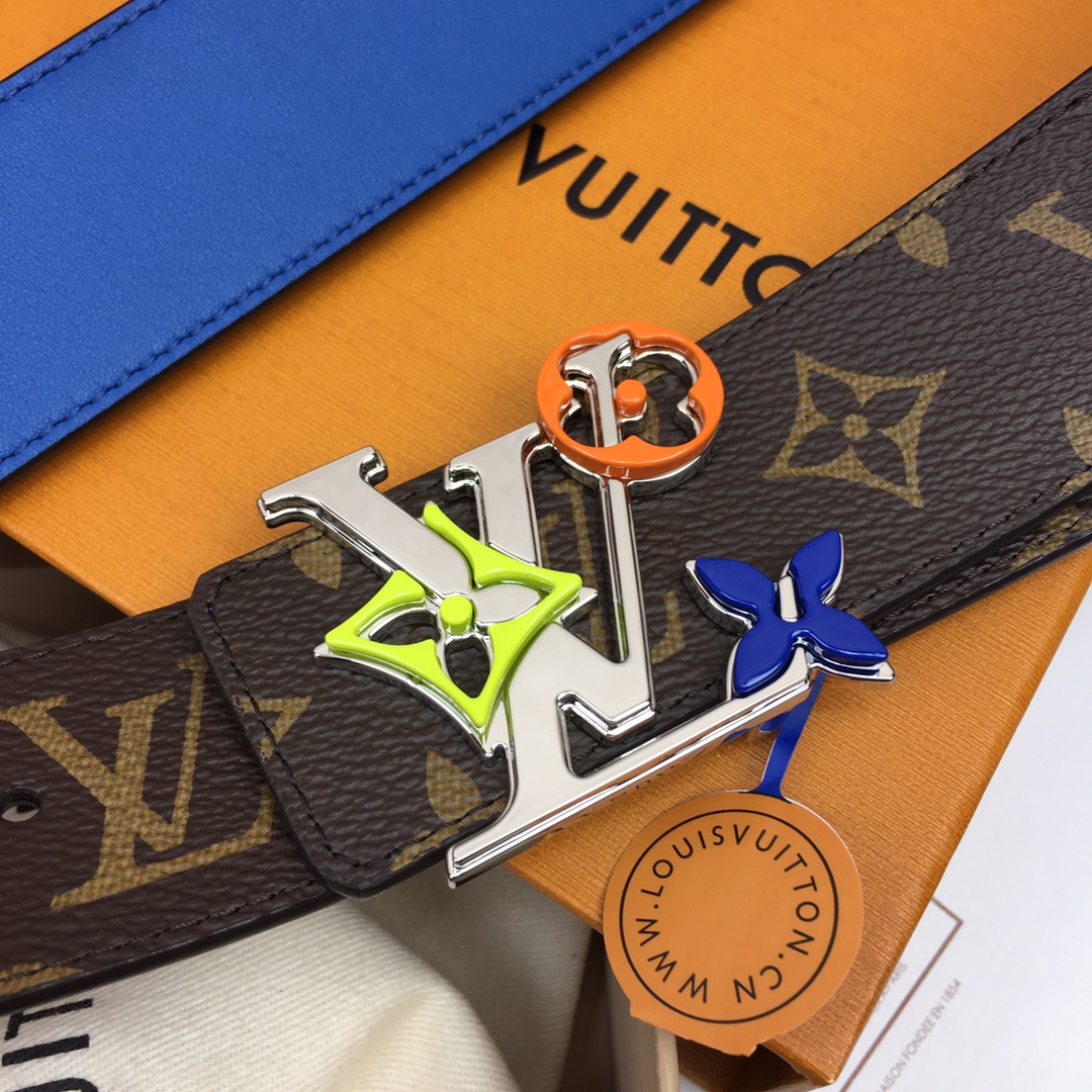 Louis Vuitt*n Men Belt-4CM