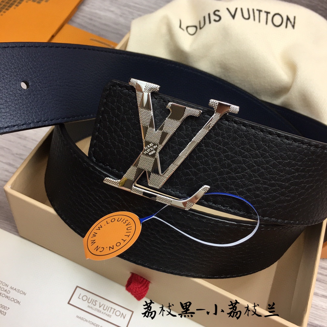Louis Vuitt*n Men Belt-4CM