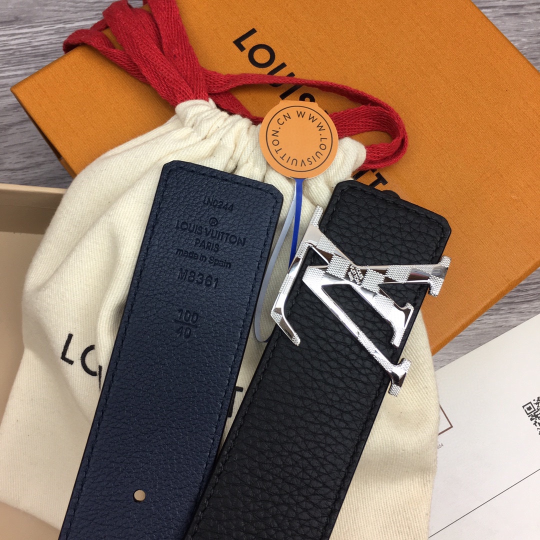 Louis Vuitt*n Men Belt-4CM