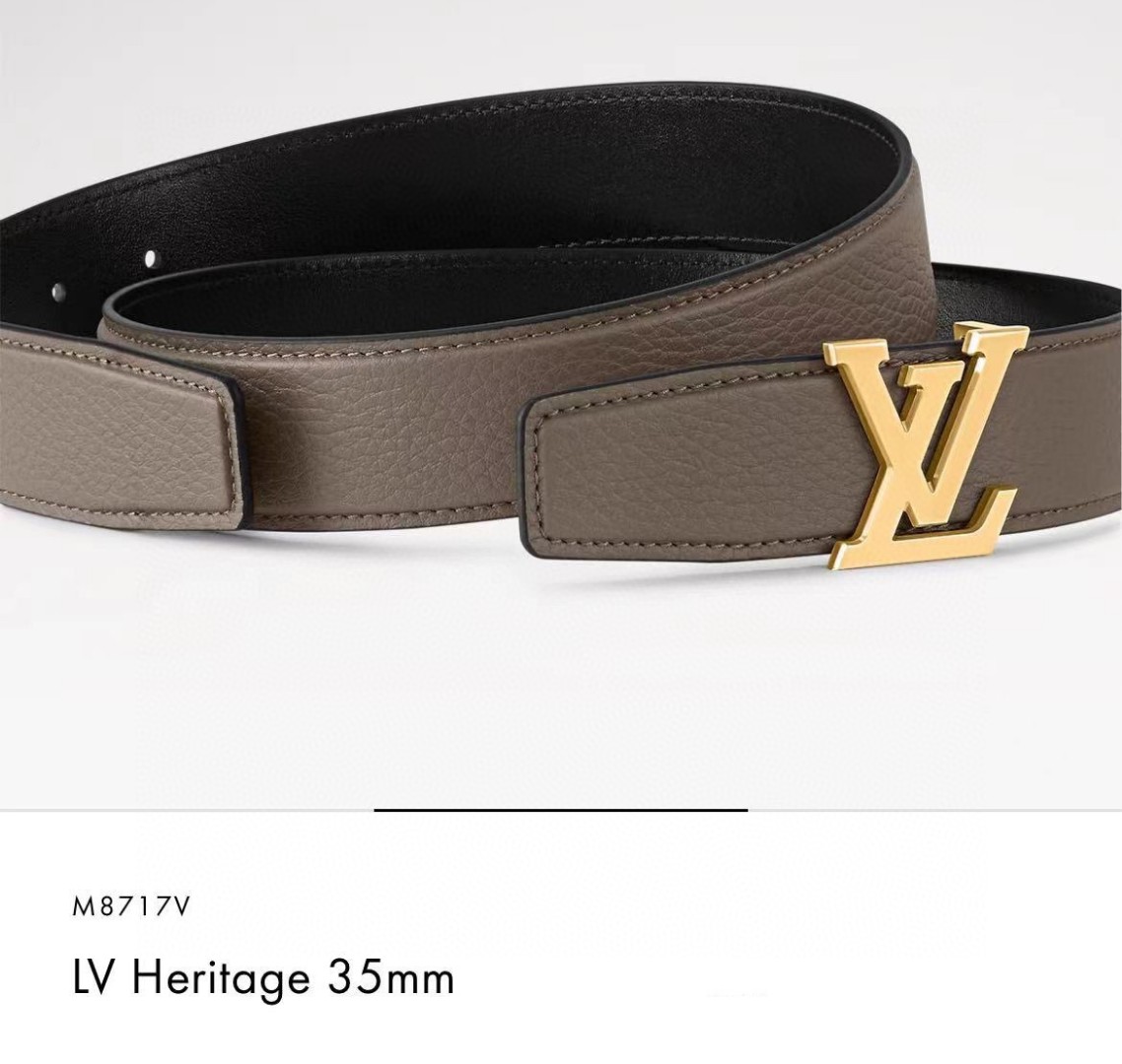 Louis Vuitt*n Men Belt-3.5CM