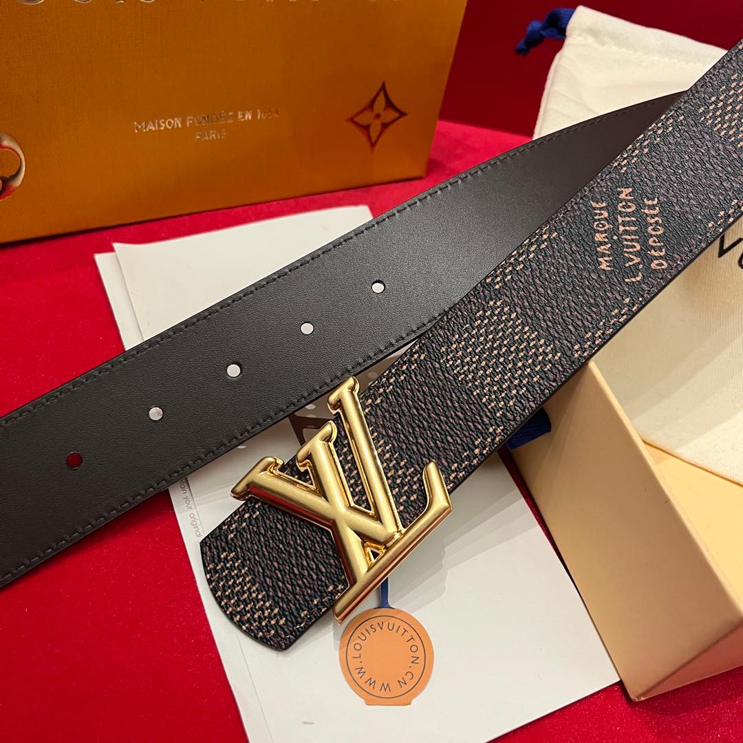 Louis Vuitt*n Men Belt-4CM