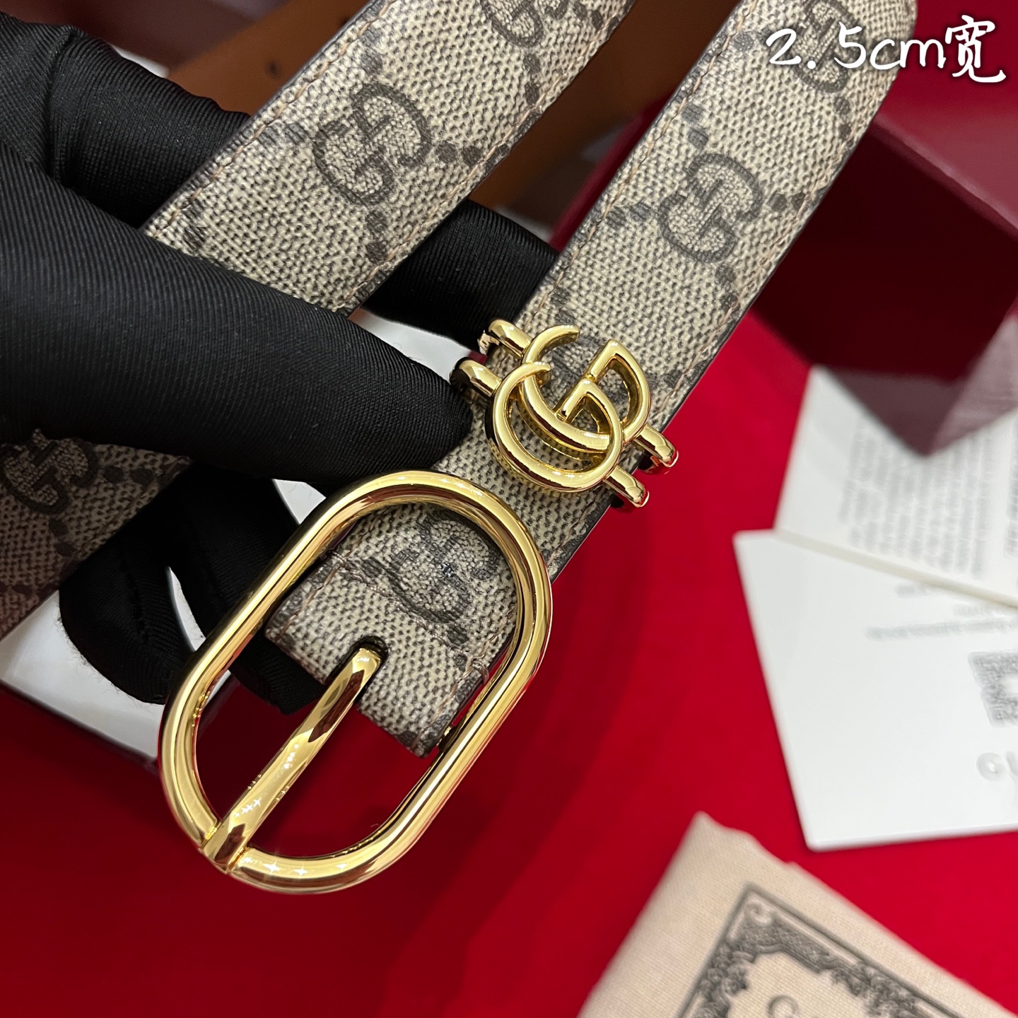 Gucc* Women Belt-2.5CM