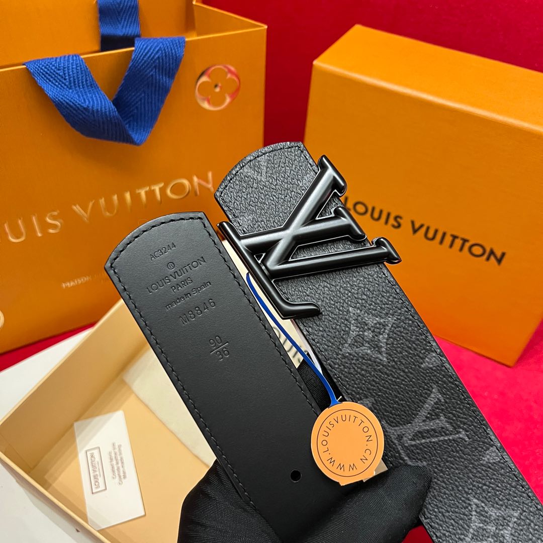 Louis Vuitt*n Men Belt-4CM
