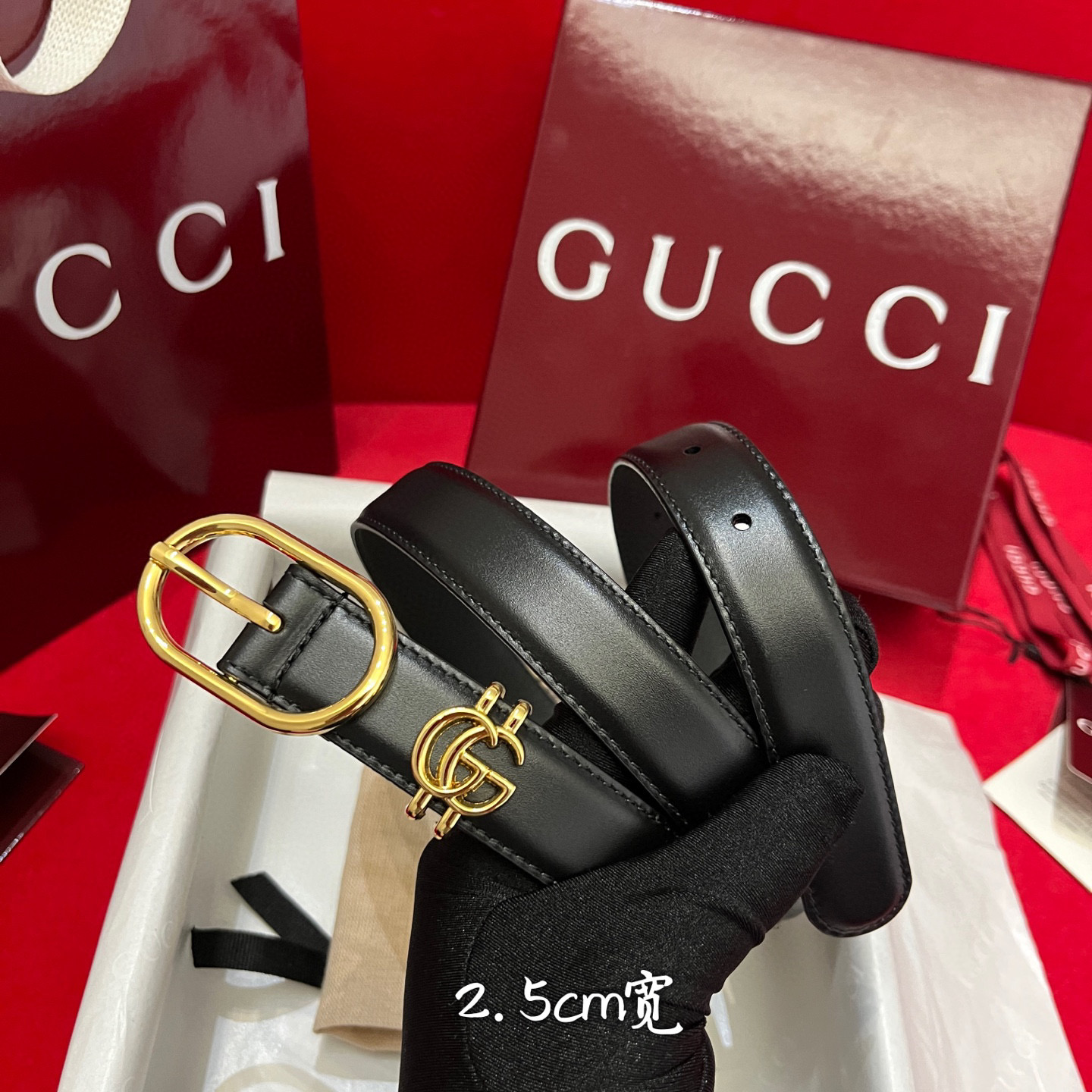 Gucc* Women Belt-2.5CM