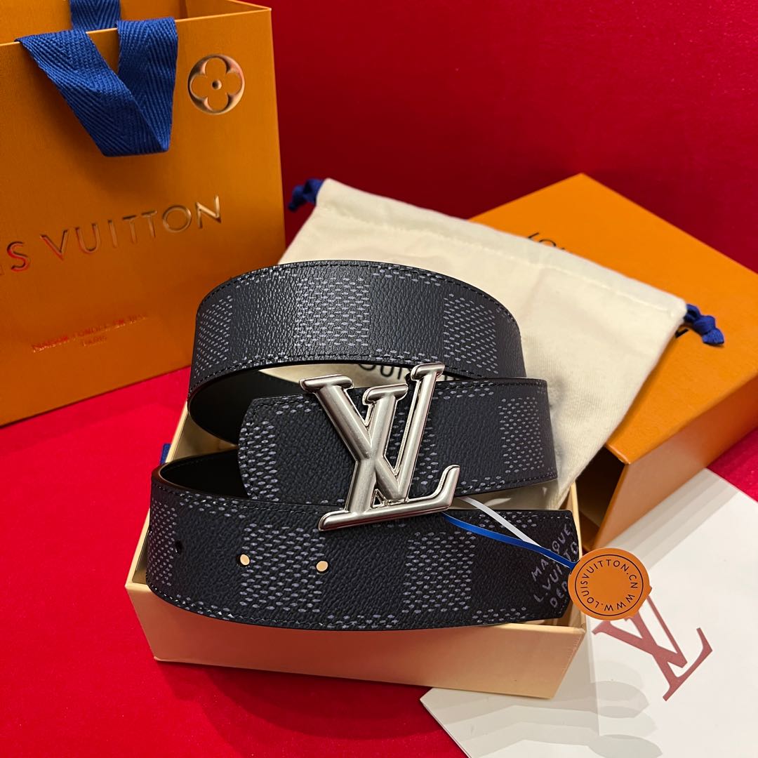Louis Vuitt*n Men Belt-4CM