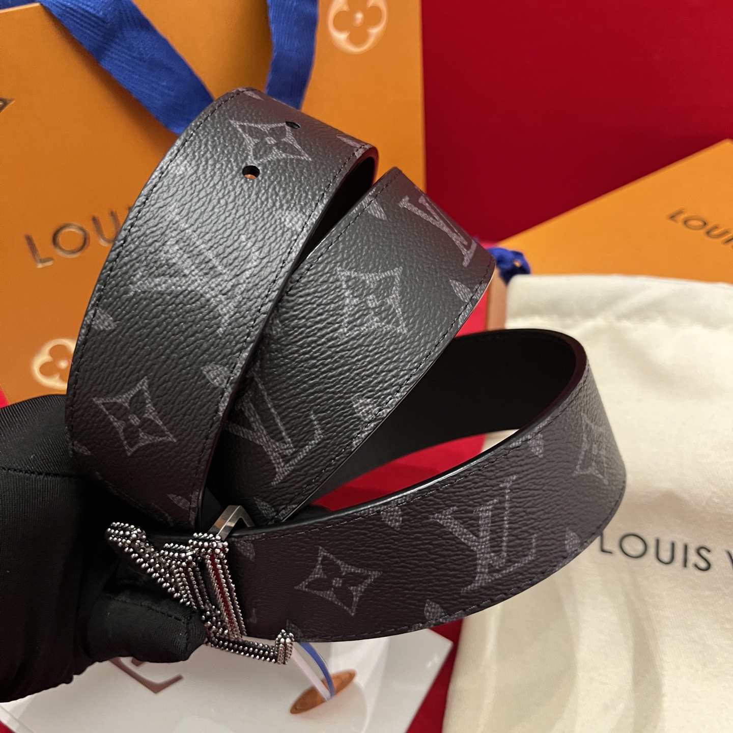 Louis Vuitt*n Men Belt-4CM