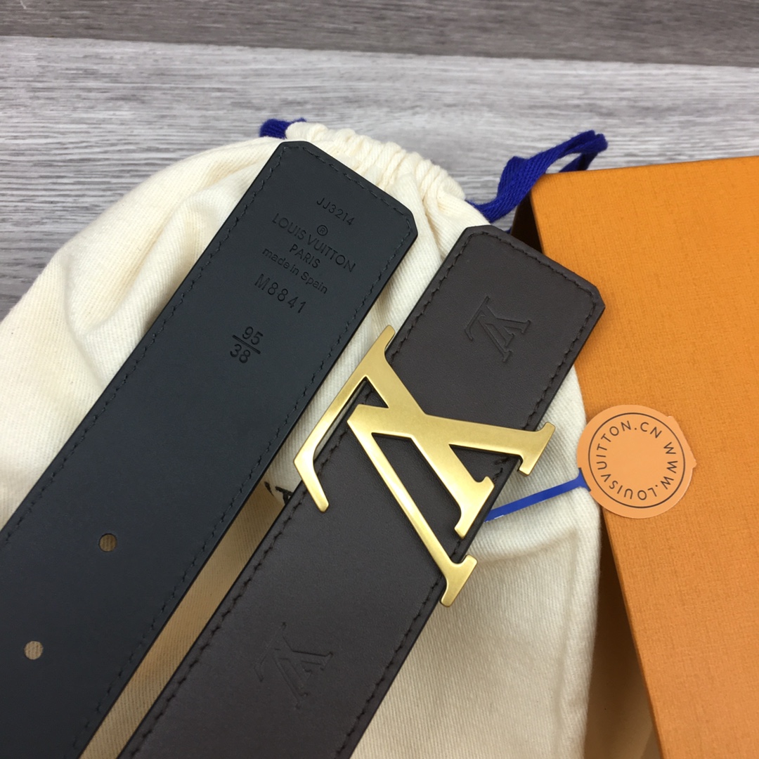 Louis Vuitt*n Men Belt-4CM