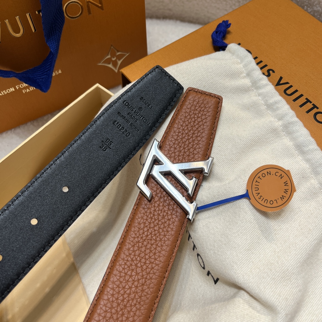 Louis Vuitt*n Men Belt-3.5CM