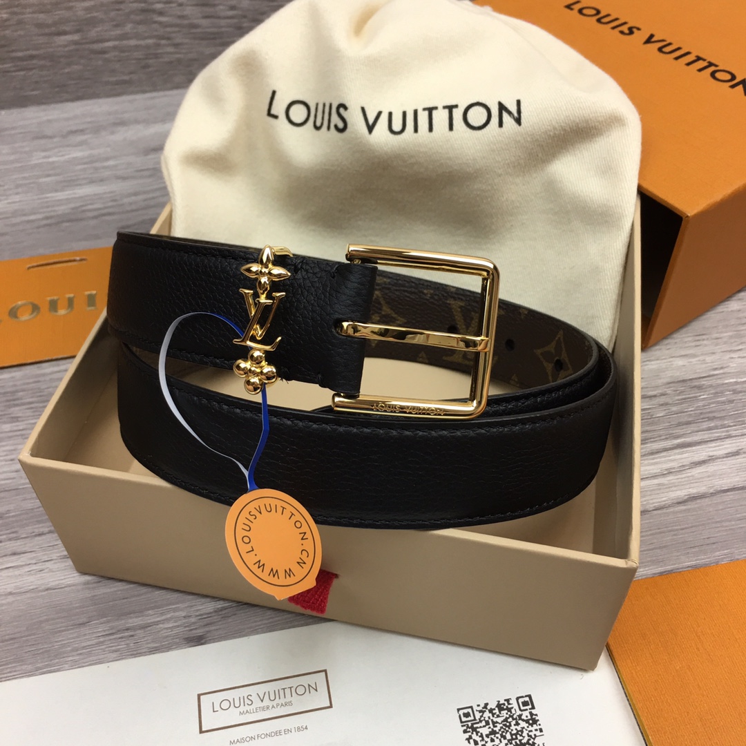 Louis Vuitt*n Women Belt-3CM