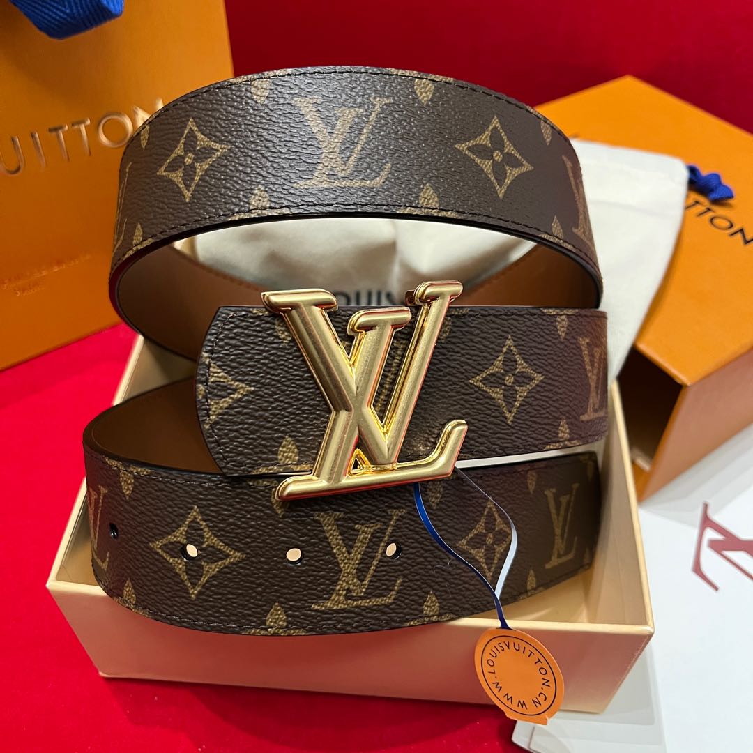 Louis Vuitt*n Men Belt-4CM