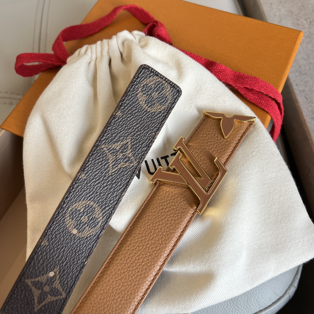 Louis Vuitt*n Women Belt-3CM