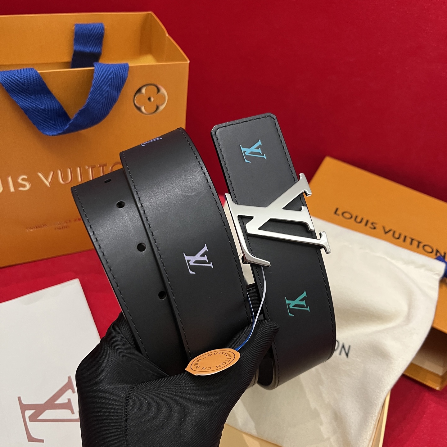 Louis Vuitt*n Men Belt-4CM