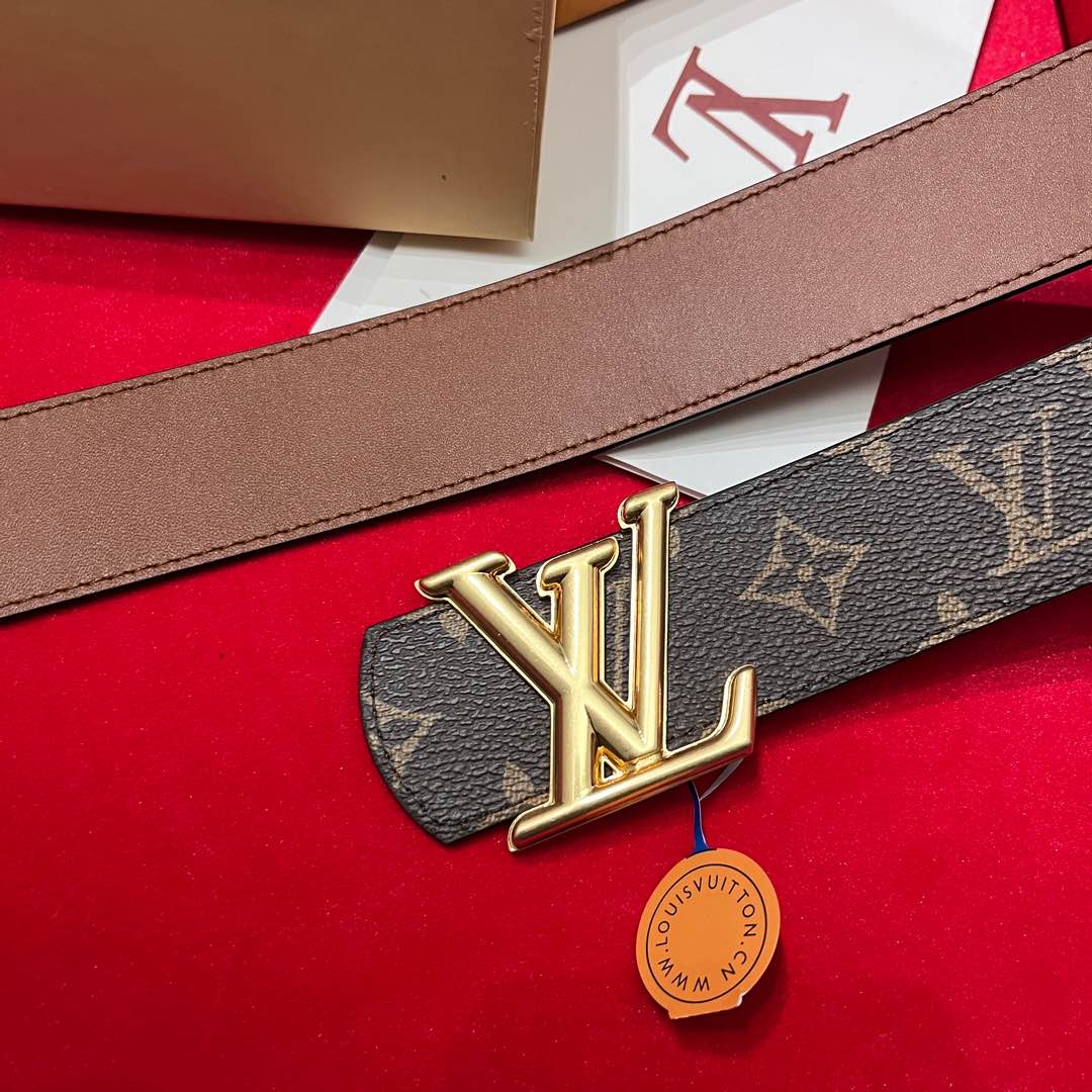 Louis Vuitt*n Men Belt-4CM