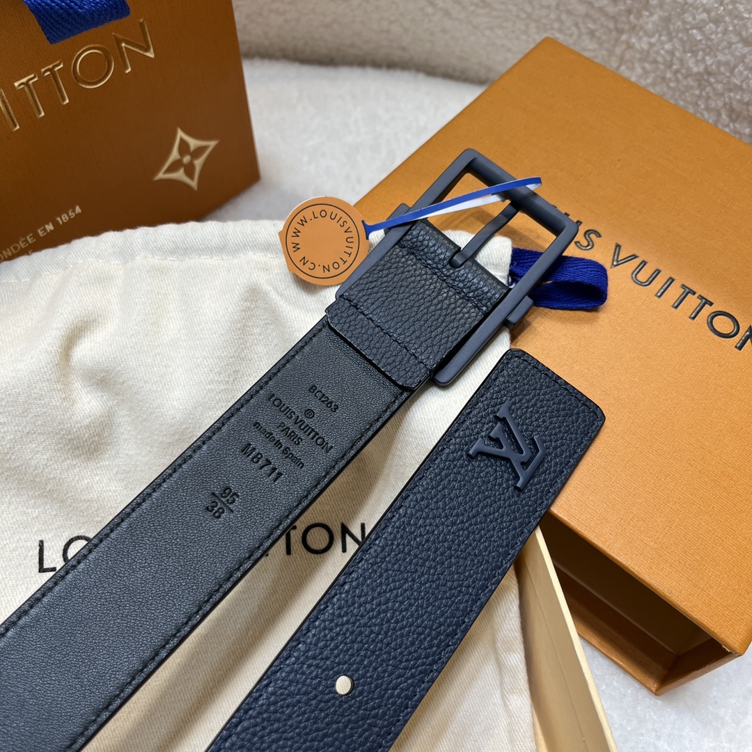 Louis Vuitt*n Men Belt-3.5CM