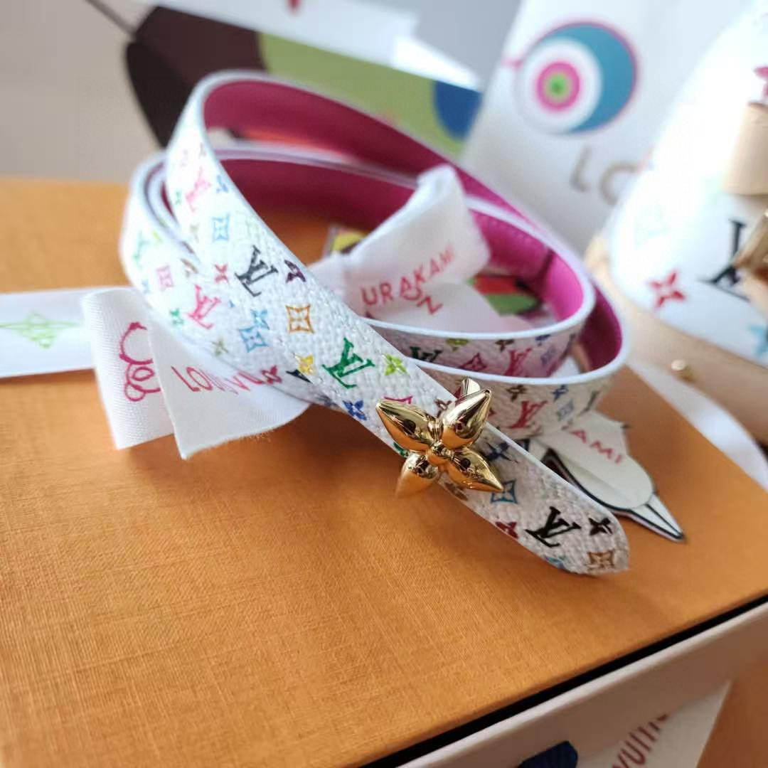 Louis Vuitt*n Women Belt-1.5CM