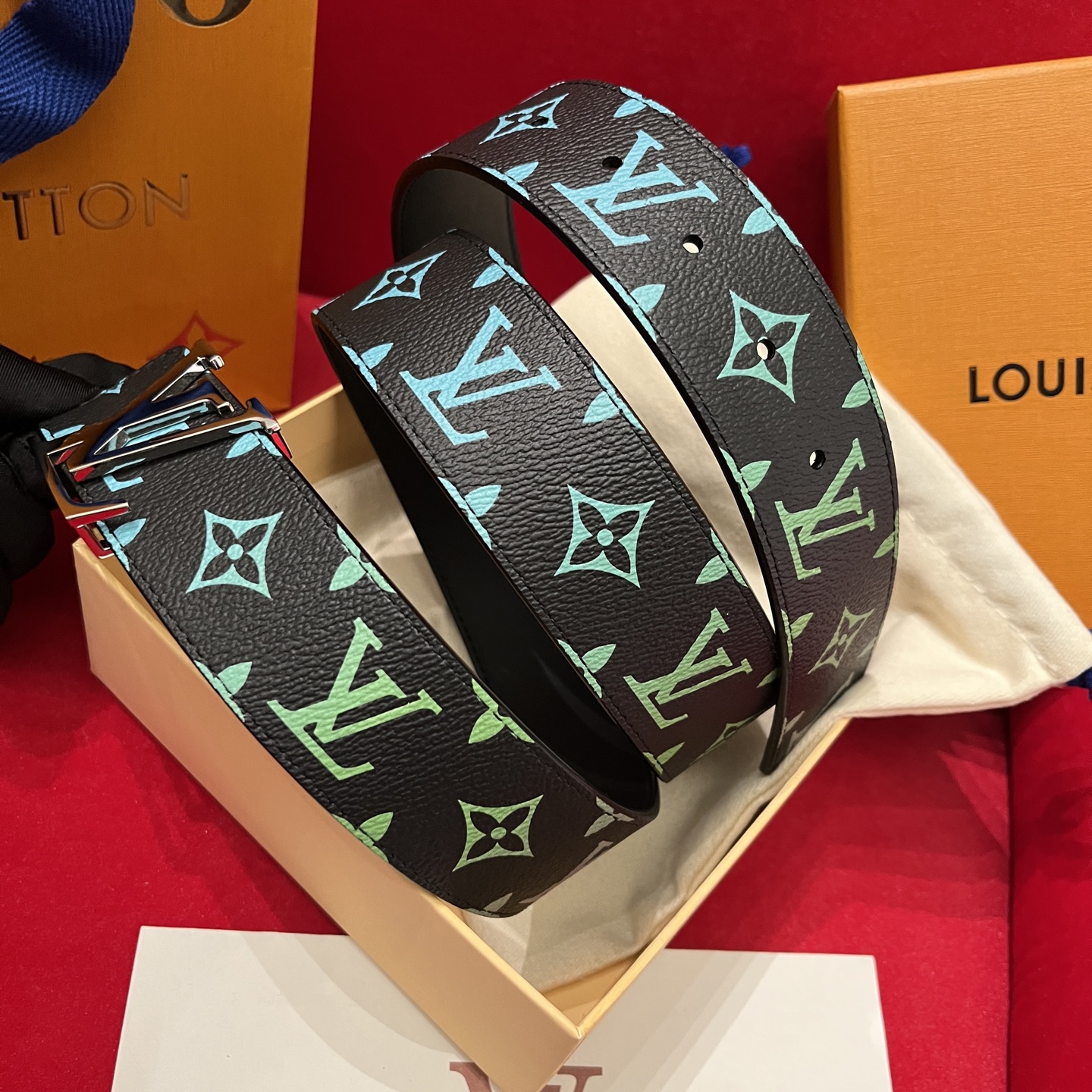 Louis Vuitt*n Men Belt-4CM