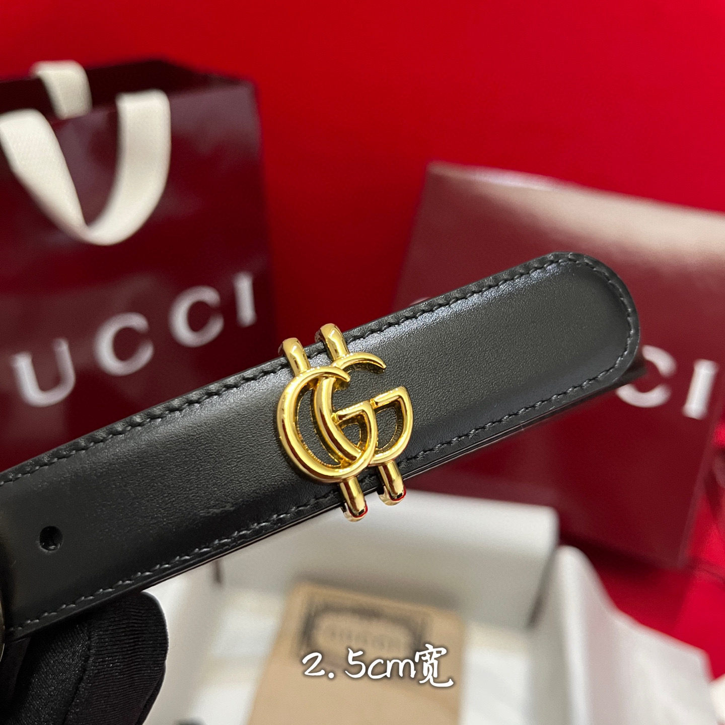 Gucc* Women Belt-2.5CM