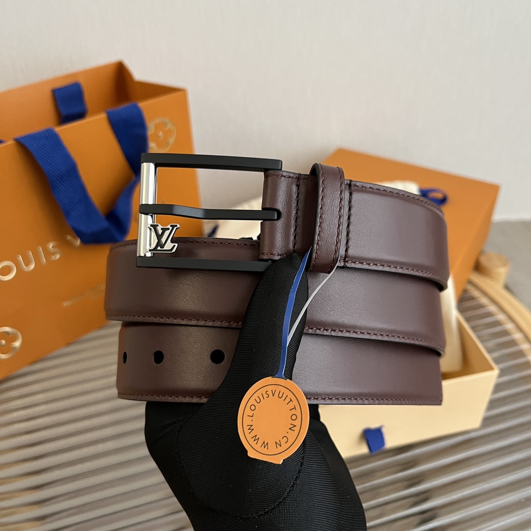 Louis Vuitt*n Men Belt-3.5CM