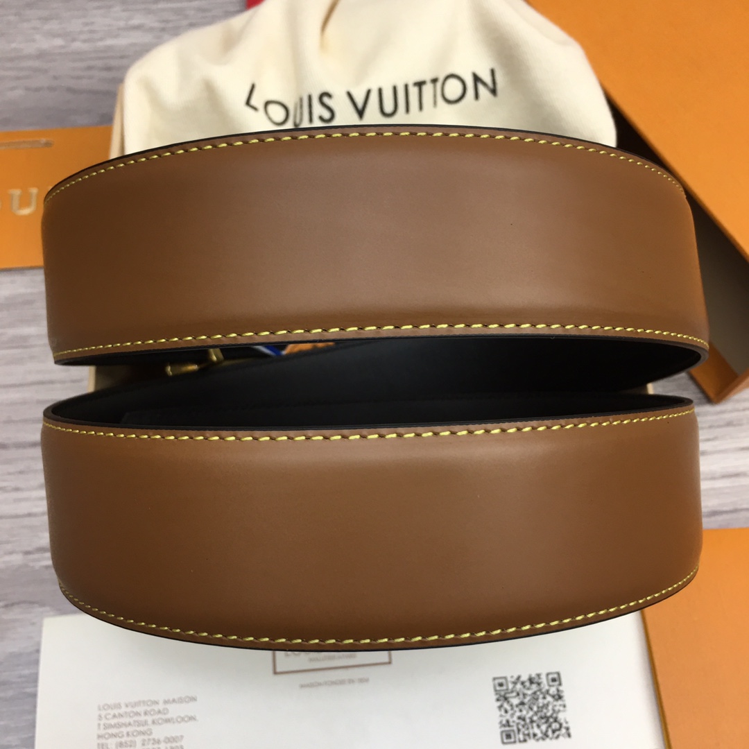 Louis Vuitt*n Men Belt-4CM