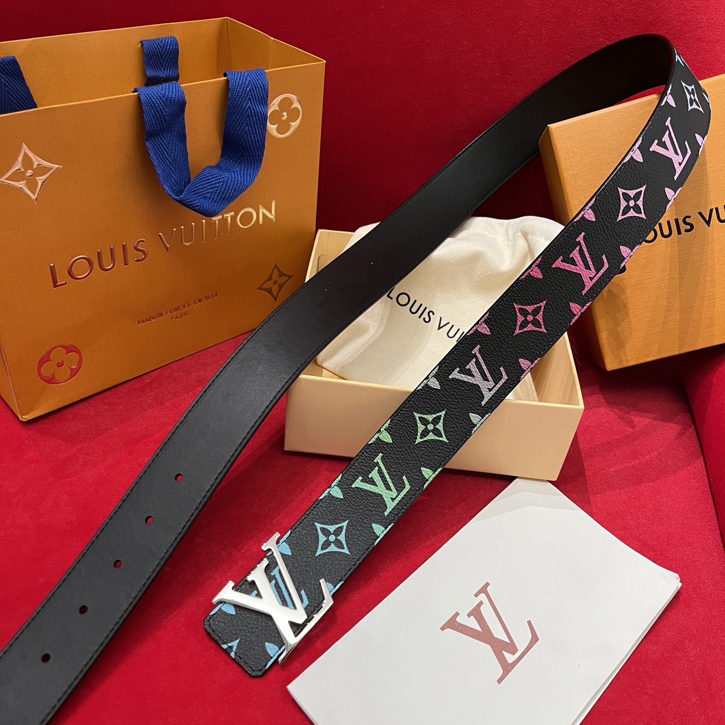 Louis Vuitt*n Men Belt-4CM