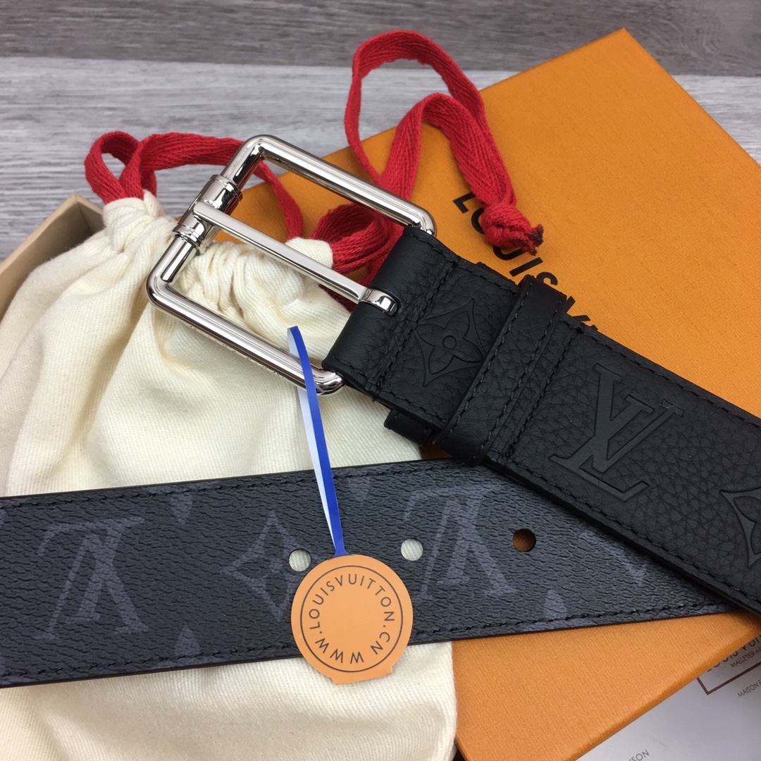 Louis Vuitt*n Men Belt-4CM