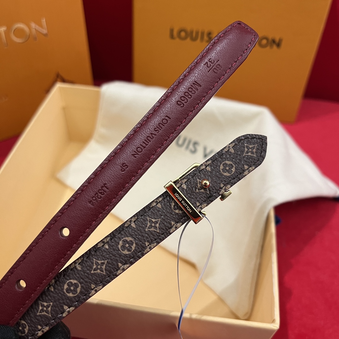 Louis Vuitt*n Women Belt-1.5CM