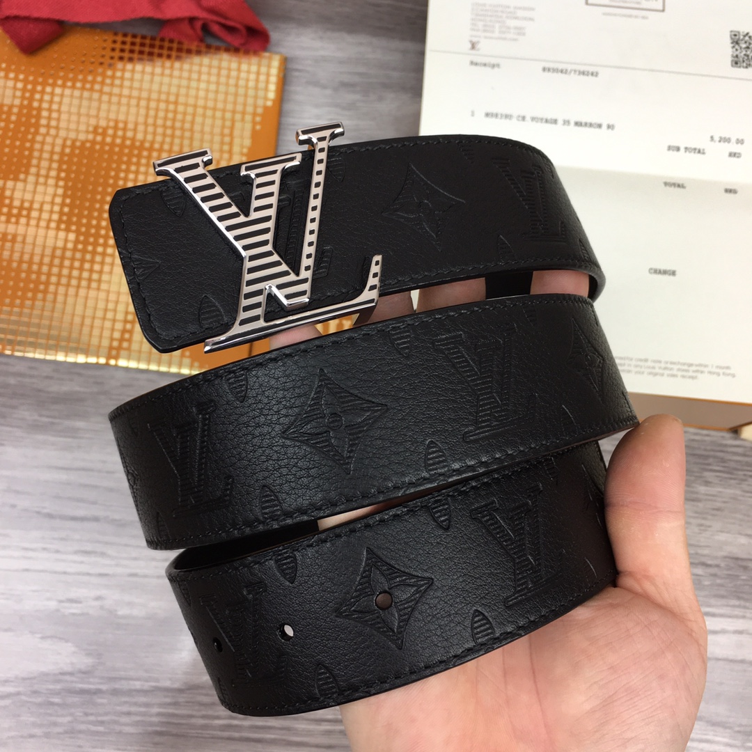 Louis Vuitt*n Men Belt-4CM