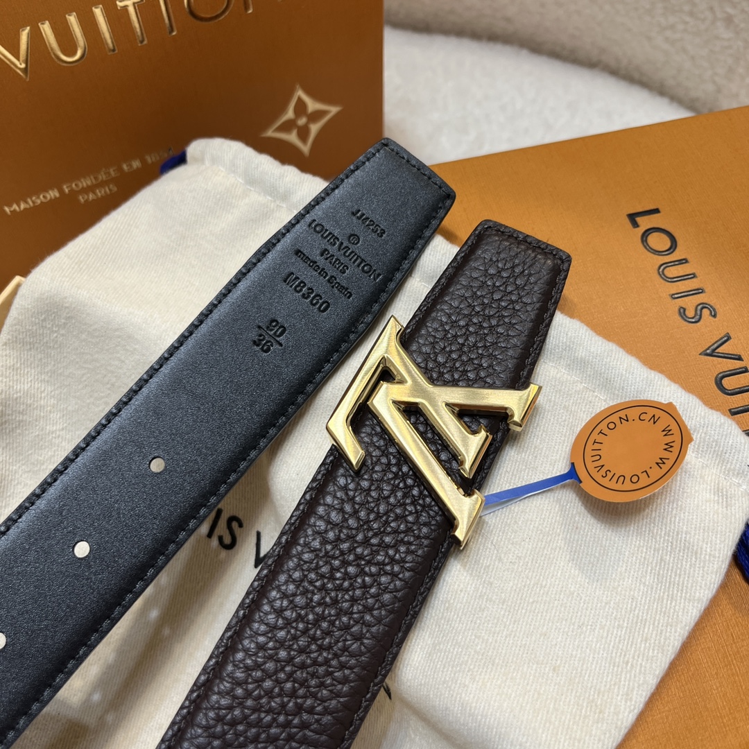 Louis Vuitt*n Men Belt-3.5CM