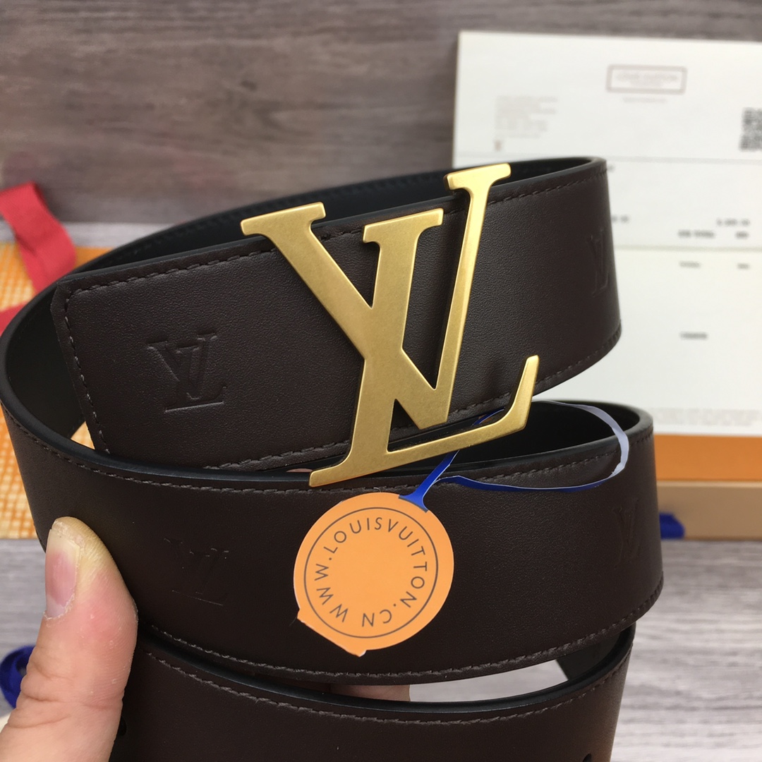 Louis Vuitt*n Men Belt-4CM