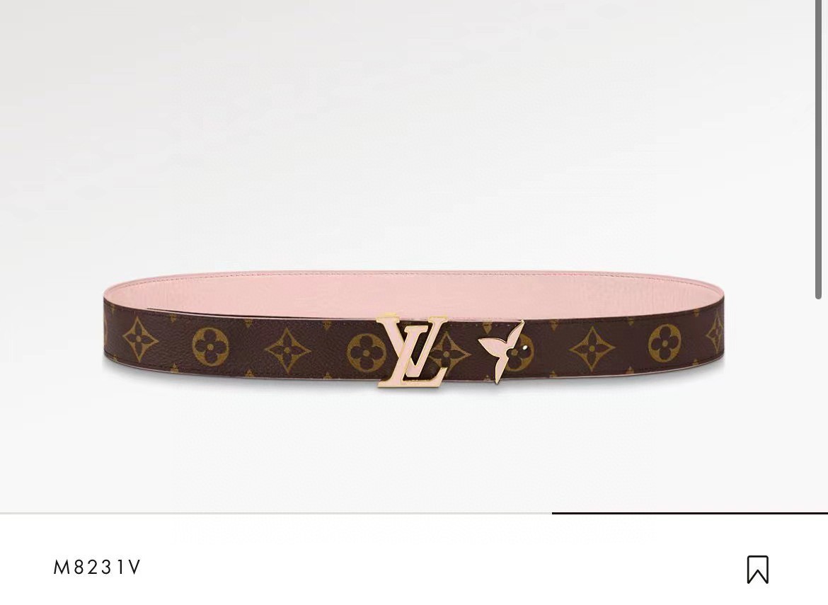 Louis Vuitt*n Women Belt-3CM