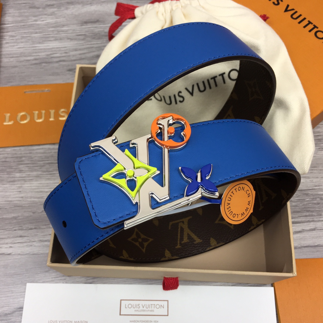 Louis Vuitt*n Men Belt-4CM