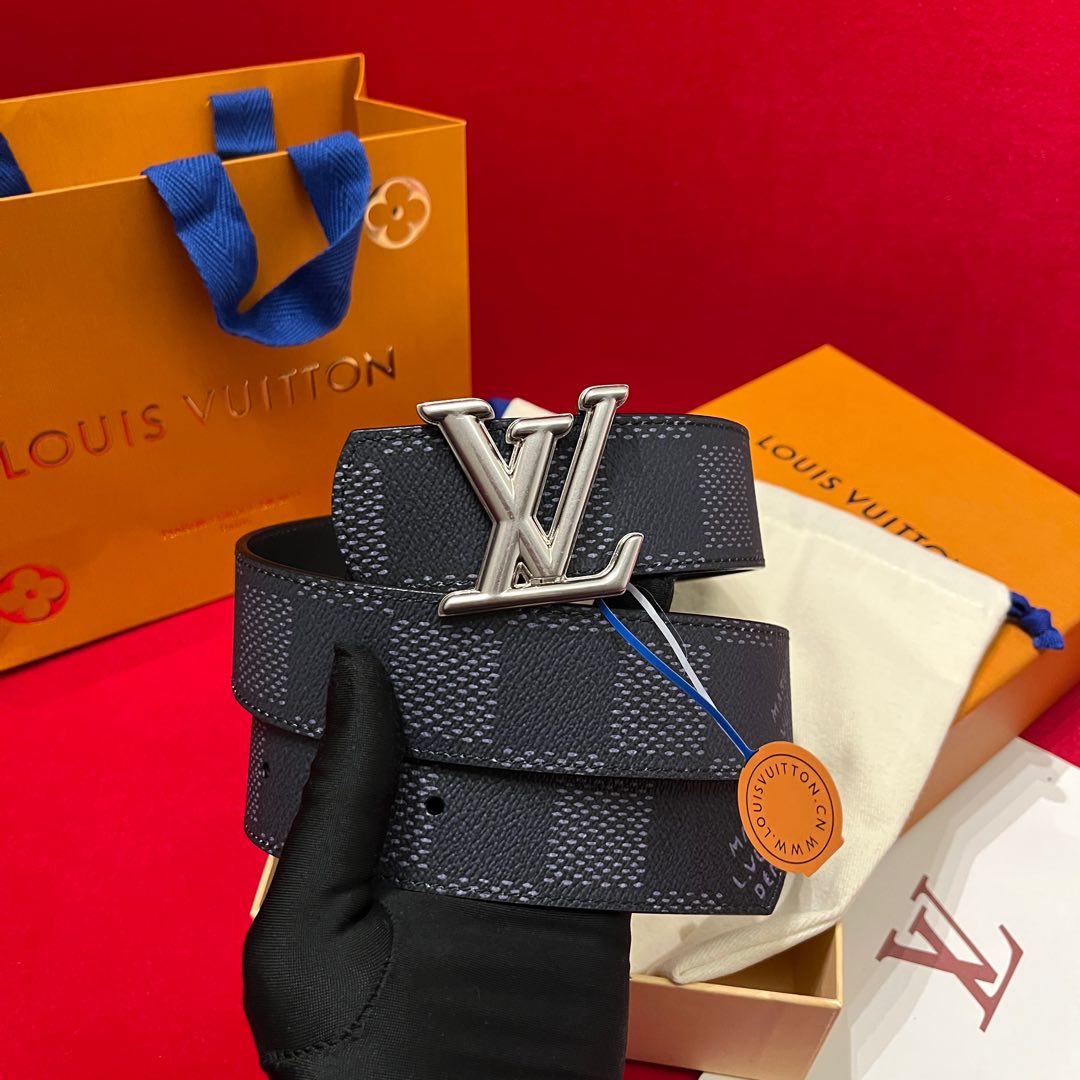 Louis Vuitt*n Men Belt-4CM