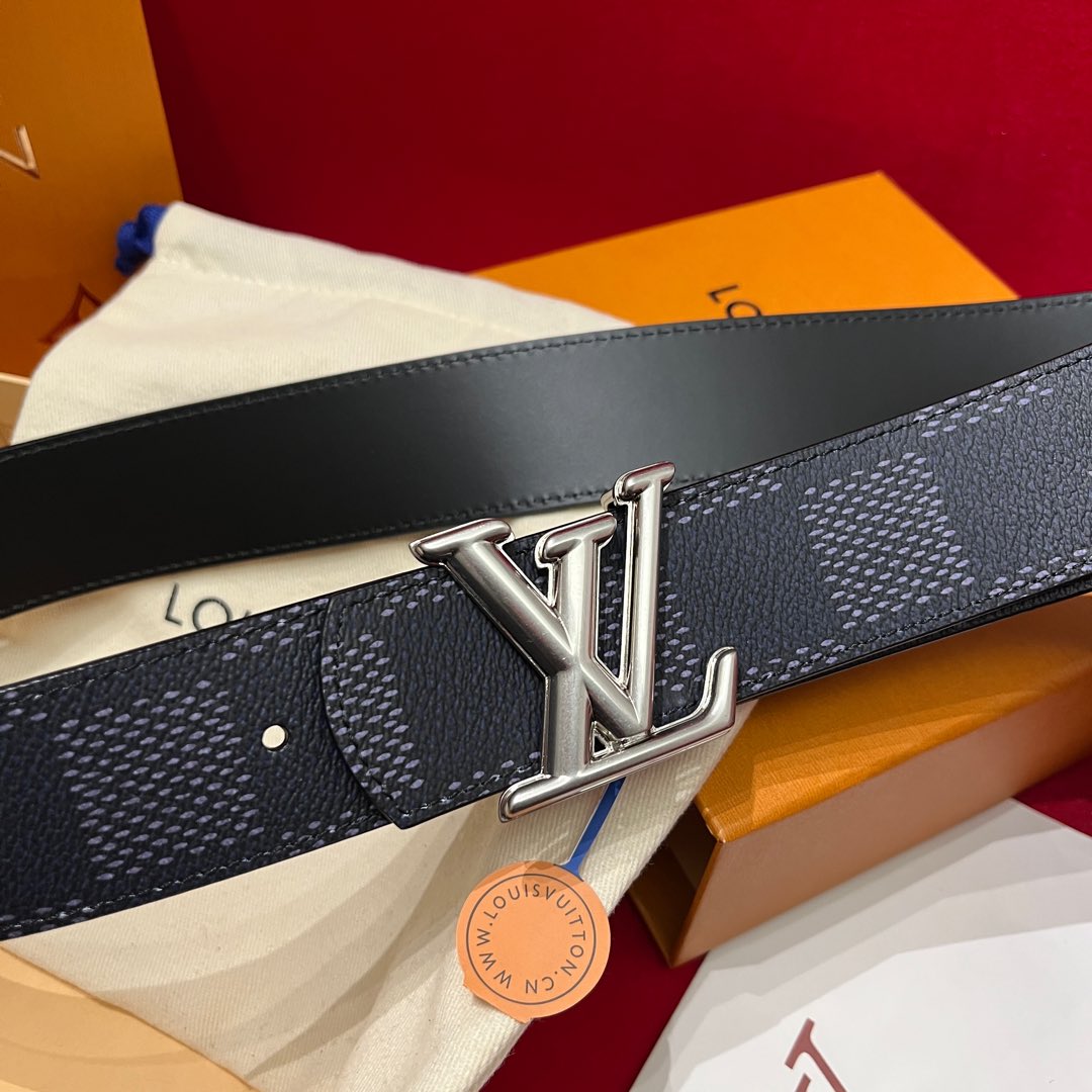 Louis Vuitt*n Men Belt-4CM