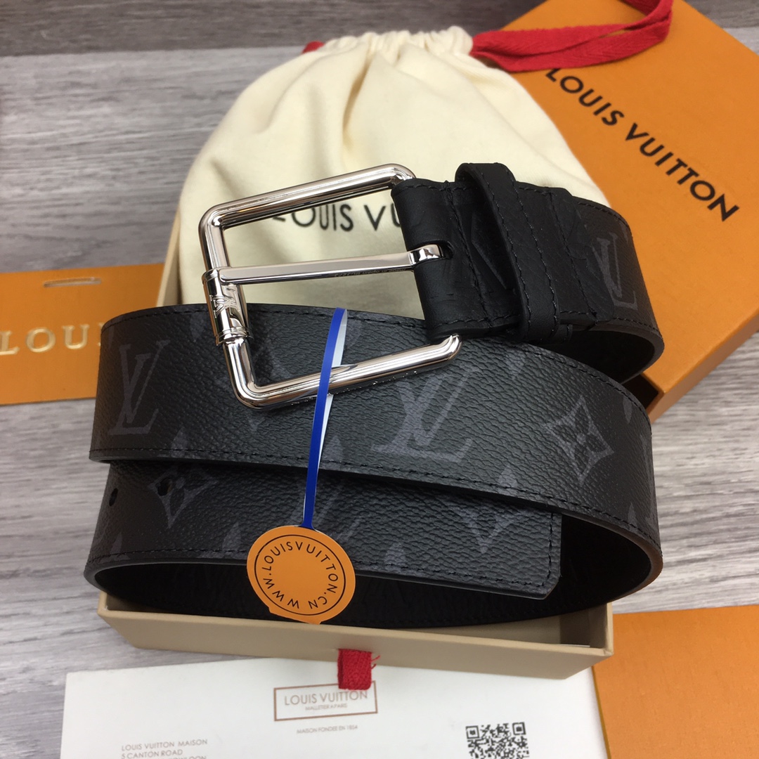 Louis Vuitt*n Men Belt-4CM