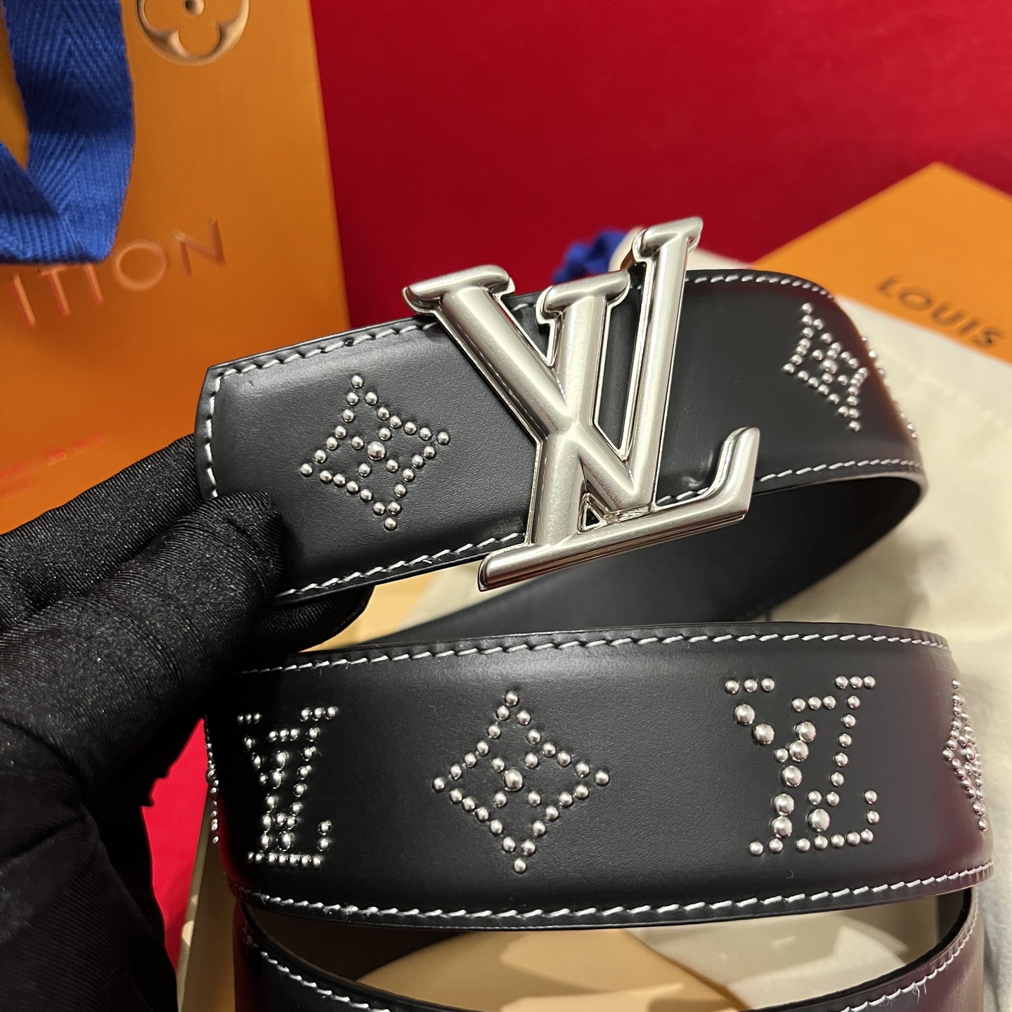 Louis Vuitt*n Men Belt-4CM