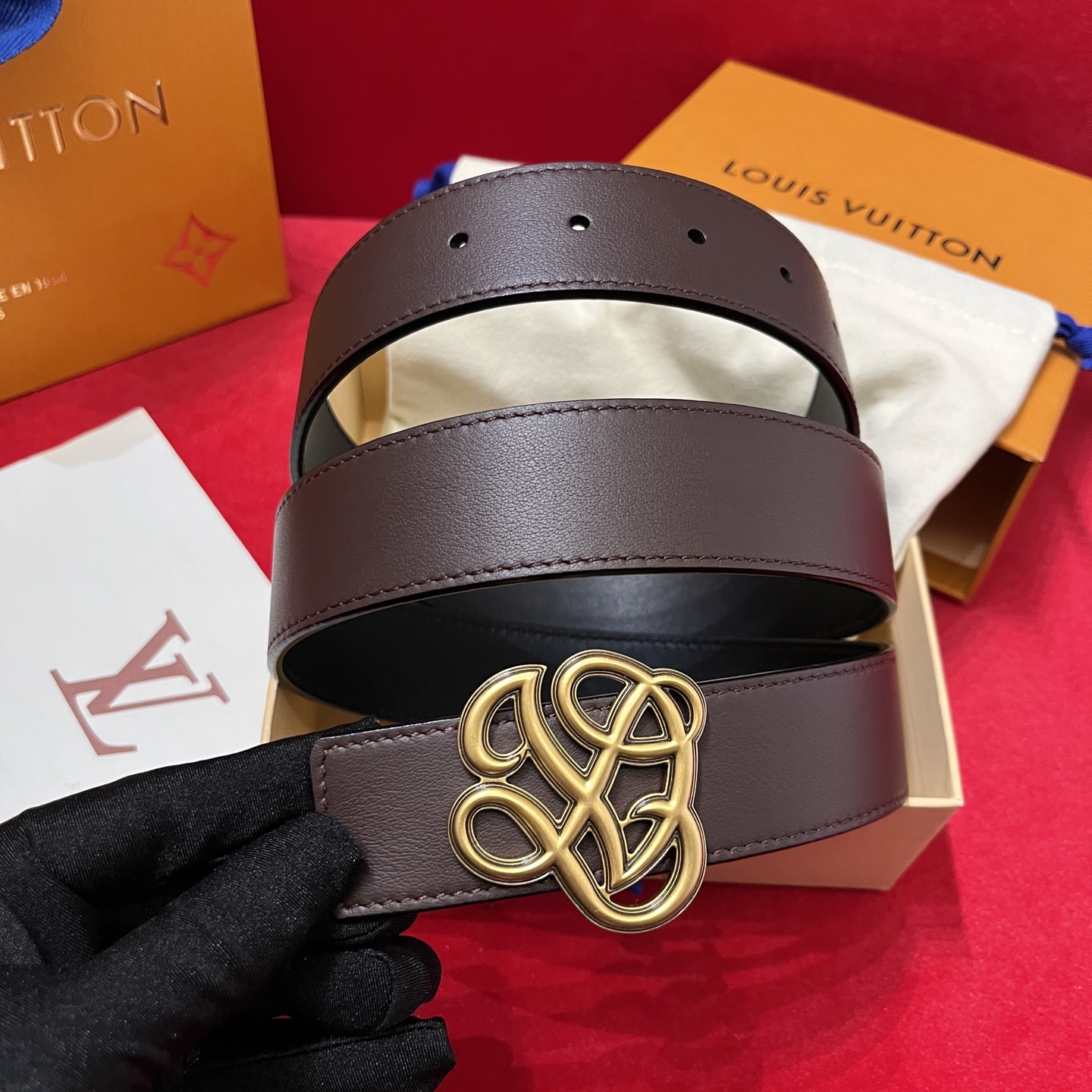 Louis Vuitt*n Men Belt-3.5CM