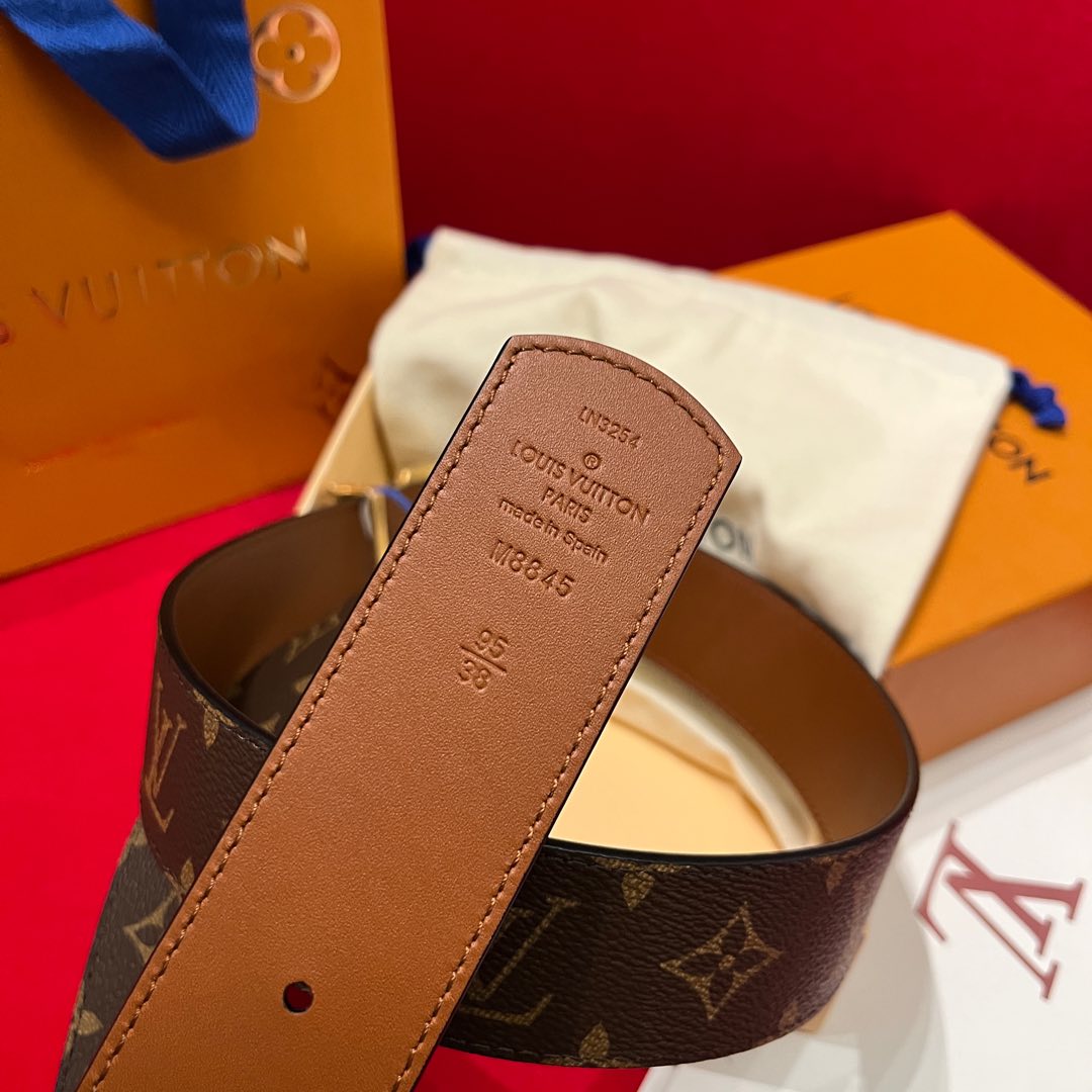 Louis Vuitt*n Men Belt-4CM