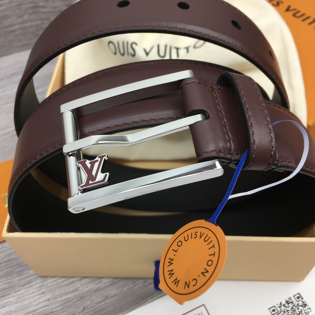 Louis Vuitt*n Men Belt-3.5CM