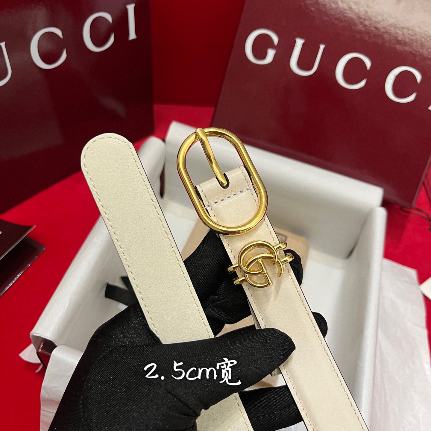 Gucc* Women Belt-2.5CM